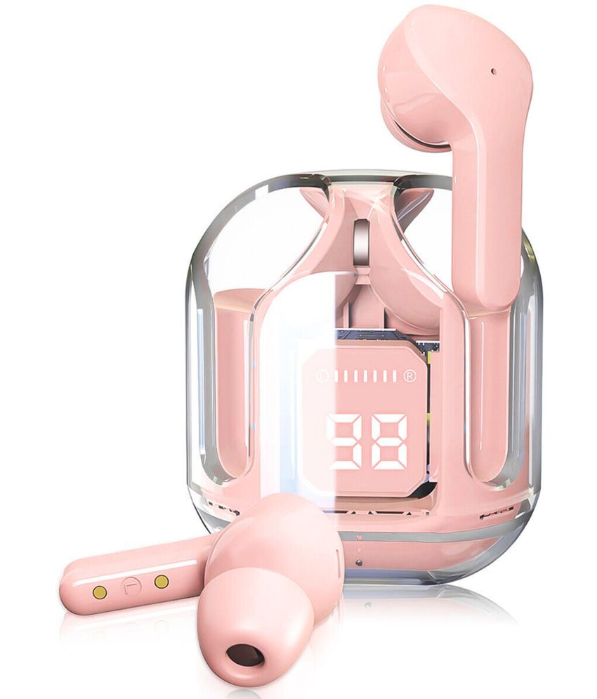     			Vertical9 Earbud 8hrs playtime Type C True Wireless (TWS) In Ear 8 Hours Playback Active Noise cancellation IPX4(Splash & Sweat Proof) Pink