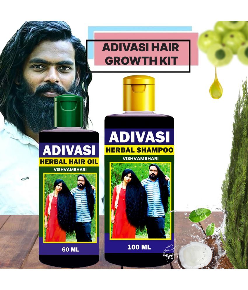     			Vishvambhari Adivasi Harbel Hair oil & shampoo For Smooth and Silky Hair oil_