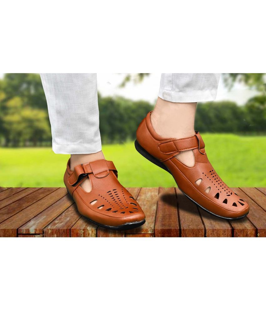     			Akiko - Brown Men's Sandals