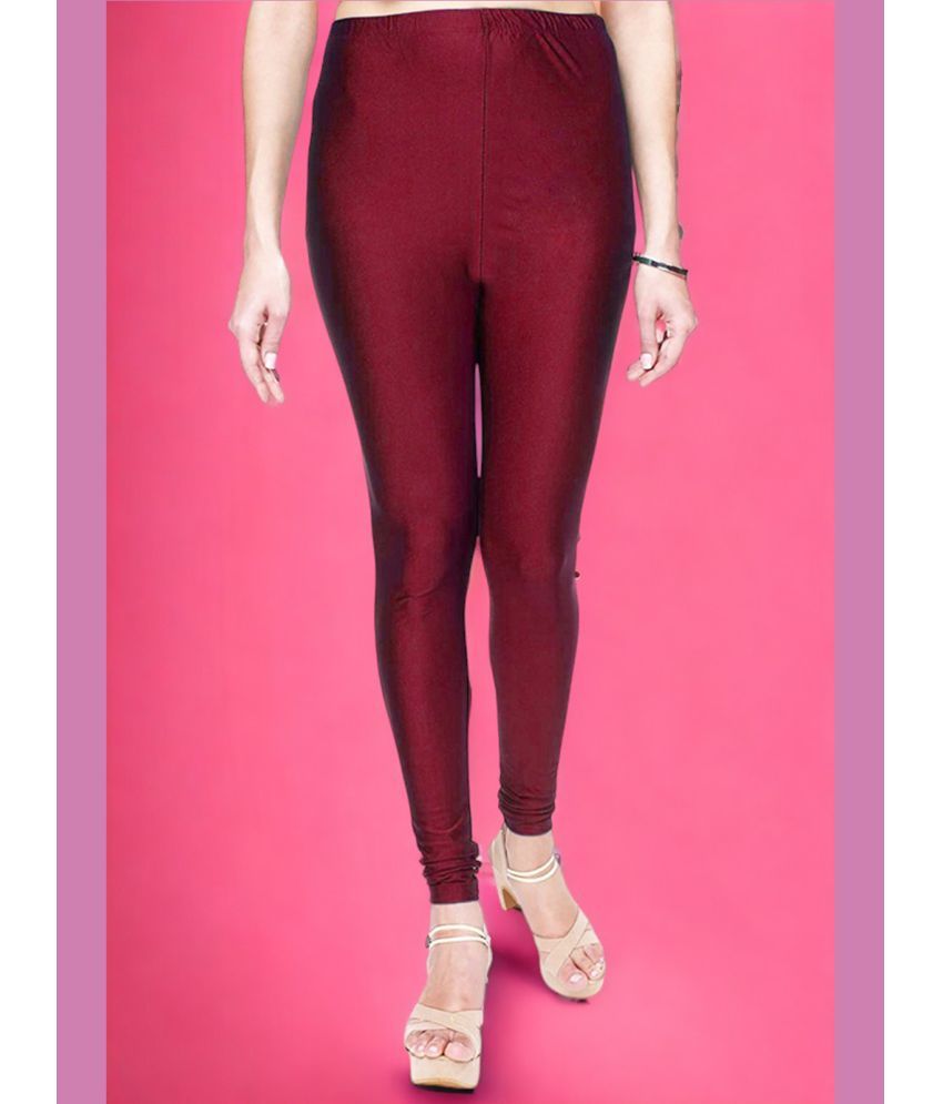     			Colorscube - Maroon Lycra Women's Churidar ( Pack of 1 )