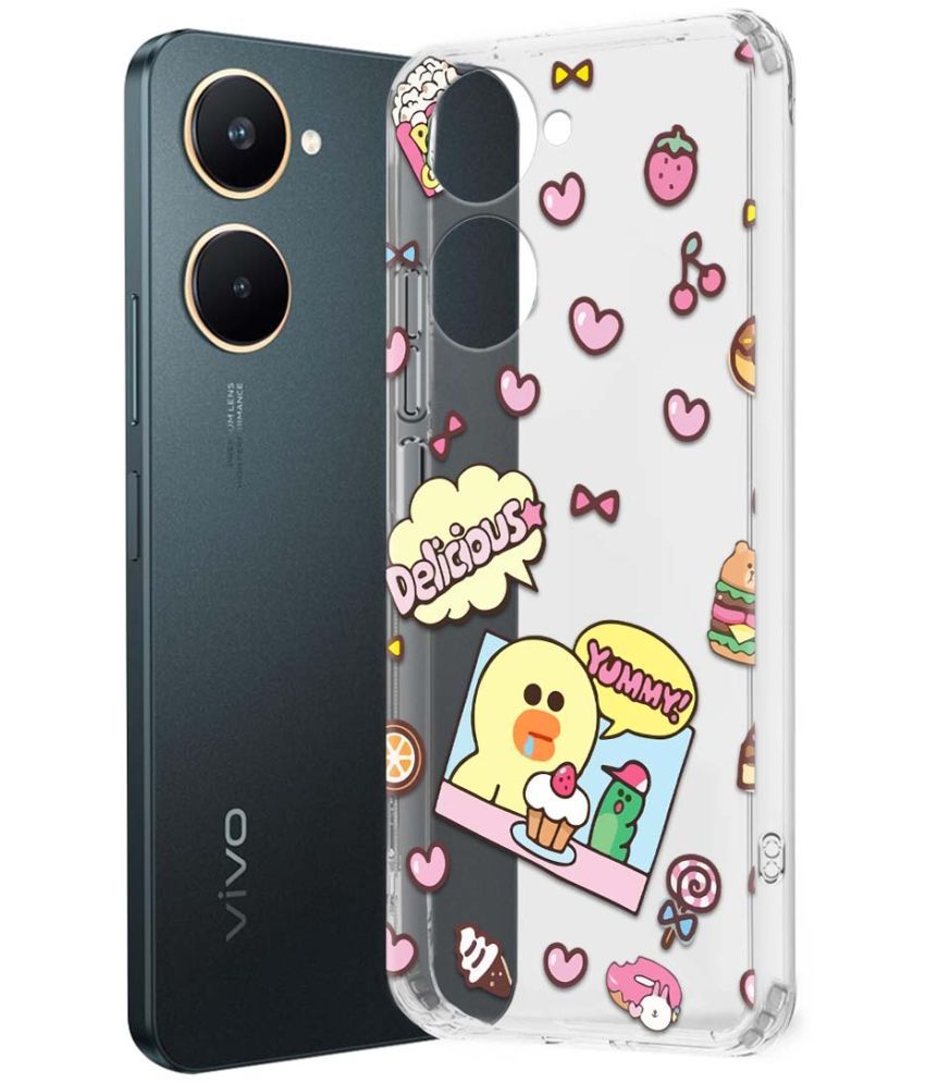     			NBOX Multicolor Printed Back Cover Silicon Compatible For Vivo Y18e ( Pack of 1 )