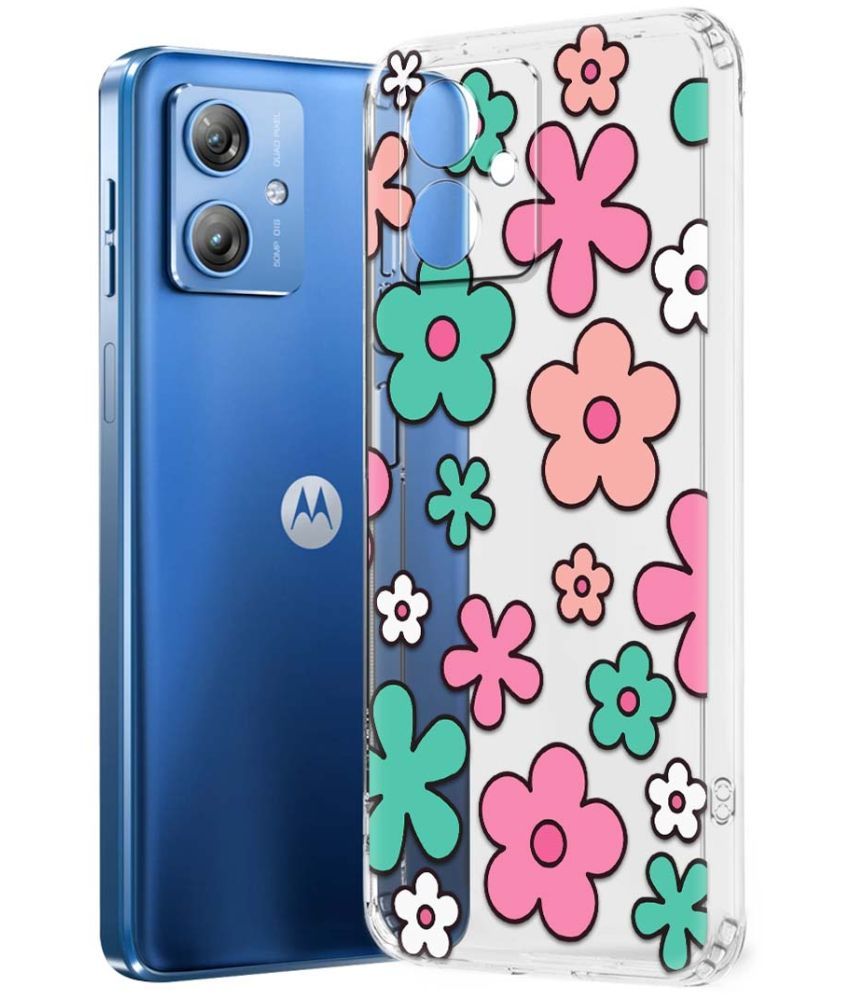     			NBOX Multicolor Printed Back Cover Silicon Compatible For Moto G64 5G ( Pack of 1 )