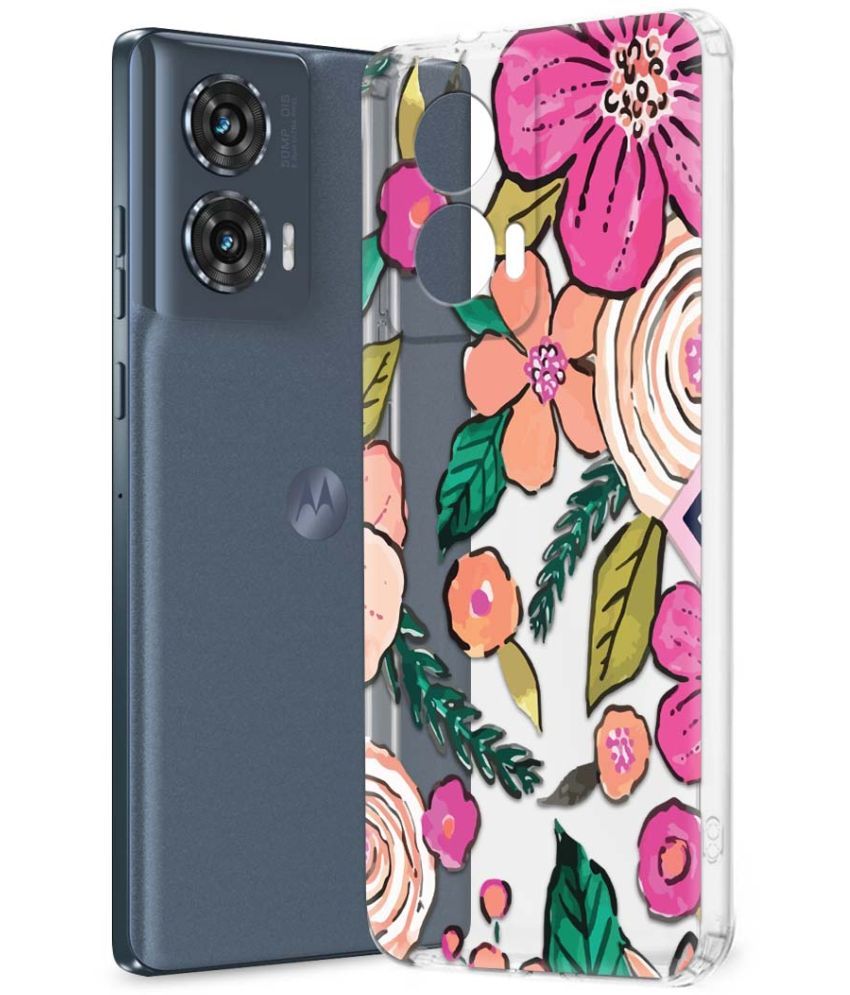     			NBOX Multicolor Printed Back Cover Silicon Compatible For Moto Edge 50 Fusion ( Pack of 1 )