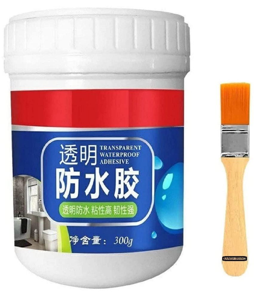     			RAMDEV ENTERPRISE Crack Seal Glue For Roof Leakage Crack Seal Agent Roof Water Leakage Solution Water Proof Glue Transparent Glue Waterproofing For Pipe Wall Tiles Waterproof Glue (300ML).