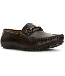 Bata Brown Men's Slip On Formal Shoes