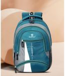 Bluejay Green Polyester Backpack ( 35 litres )