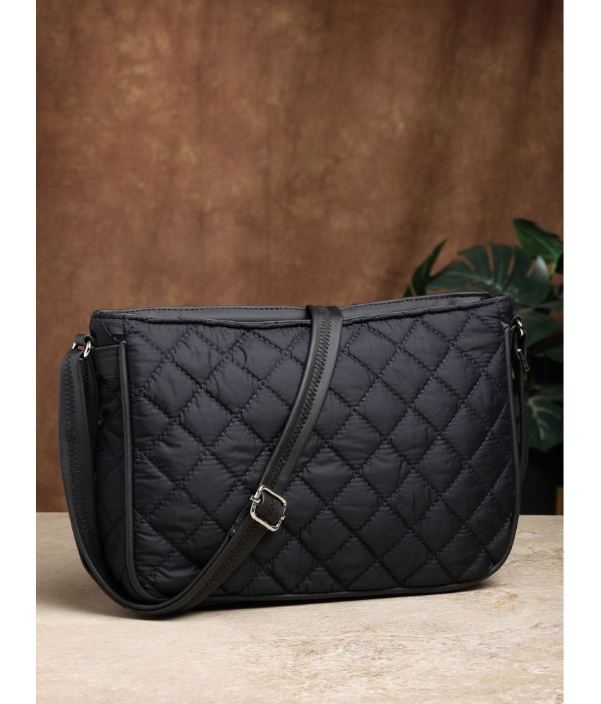     			Anekaant Black Polyster Sling Bag