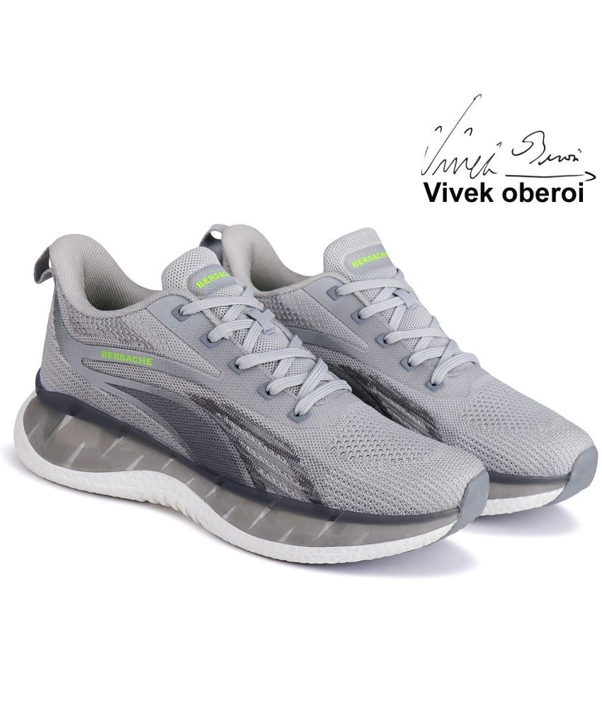     			Bersache Grey Men's Lifestyle Shoes