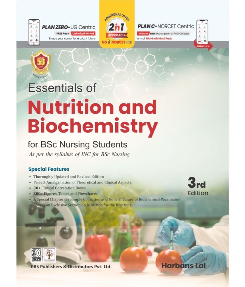     			Essentials of Nutrition and Biochemistry For BSc Nursing Students 3rd Edition