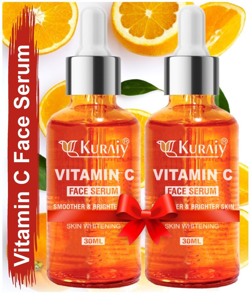     			KURAIY Vitamin C Orange Face Serum For Radiant Glow For All Skin Type 30ml ( Pack of2 )