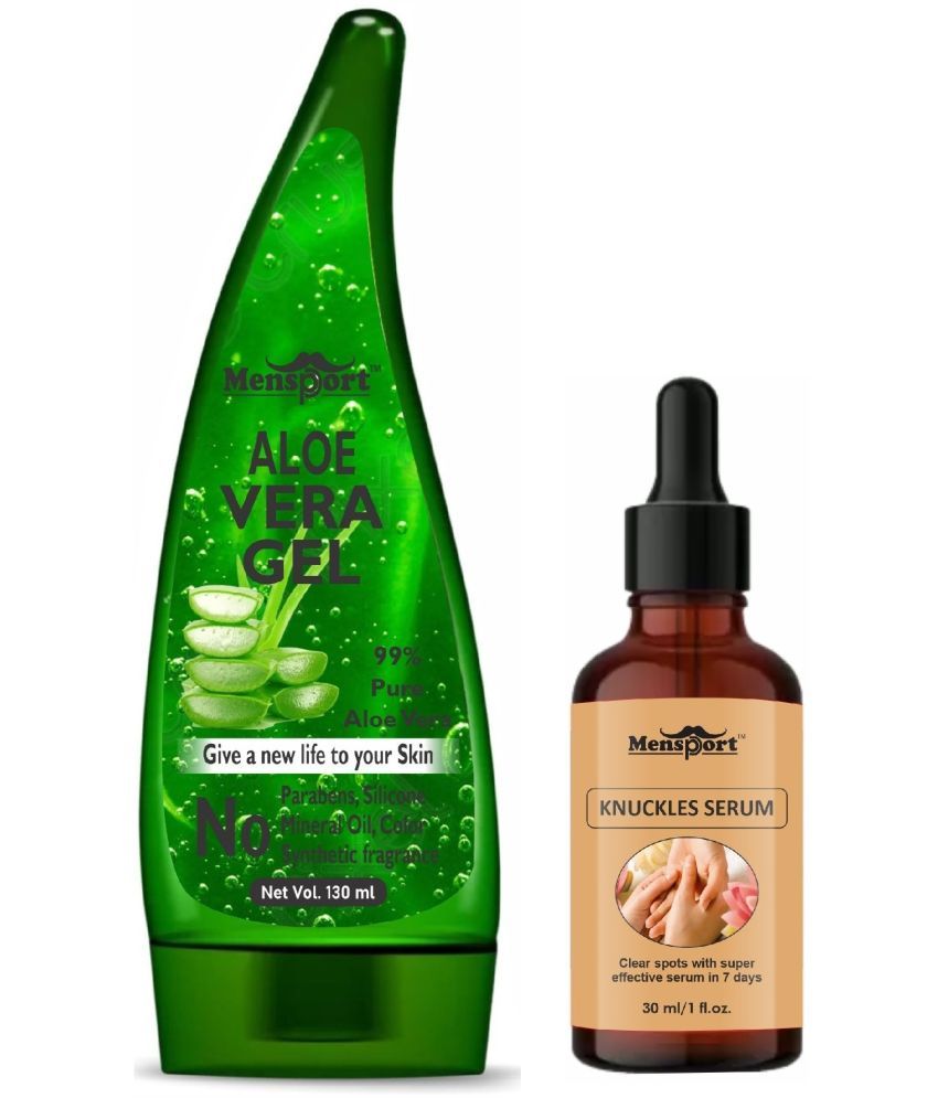     			Mensport Multipurpose Aloe Vera Gel 130ml & Knuckle Serum - Clear Spot 30ML - Combo of 2 Items