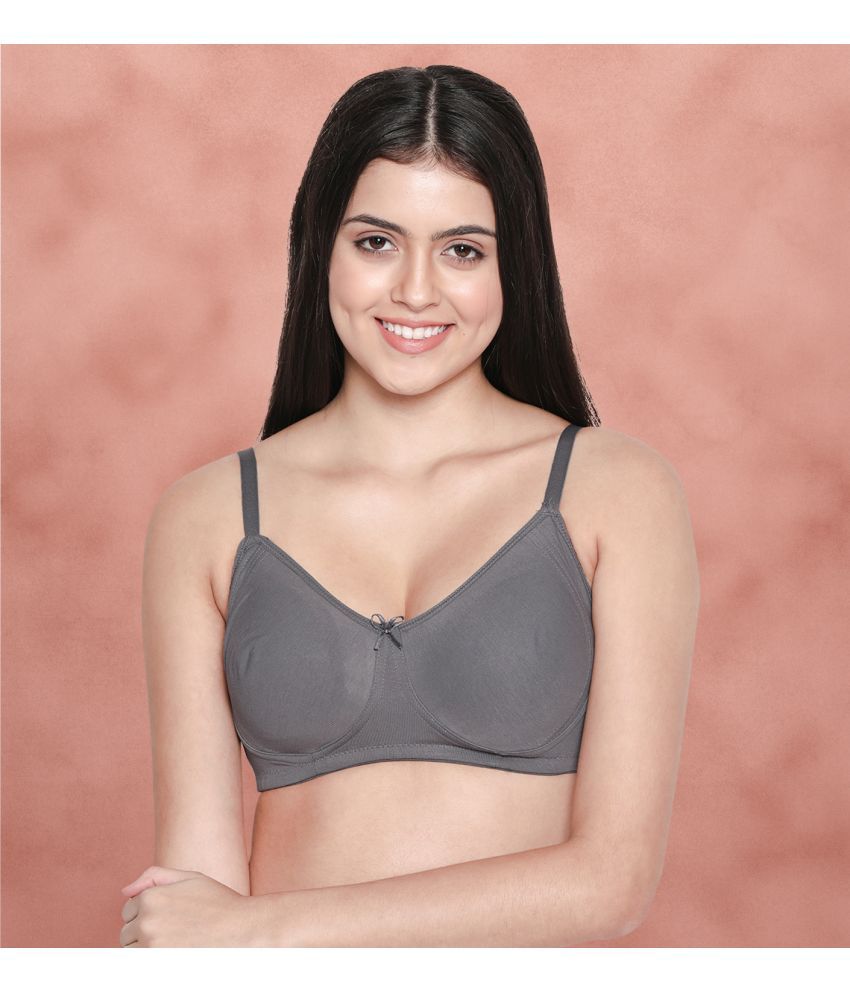     			Susie Grey Melange Cotton Non Padded Women's Everyday Bra ( Pack of 1 )