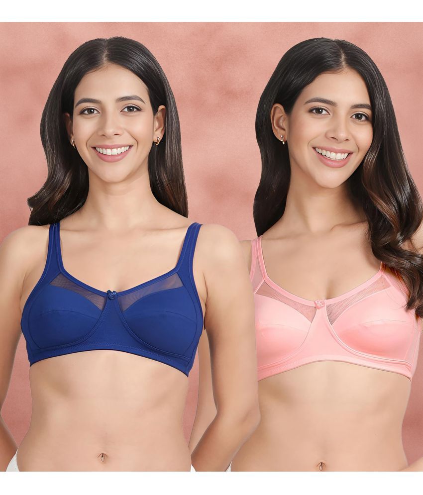     			Susie Pack of 2 Mesh Non Padded Women's Everyday Bra ( Multicolor ) susi-c2b-1986