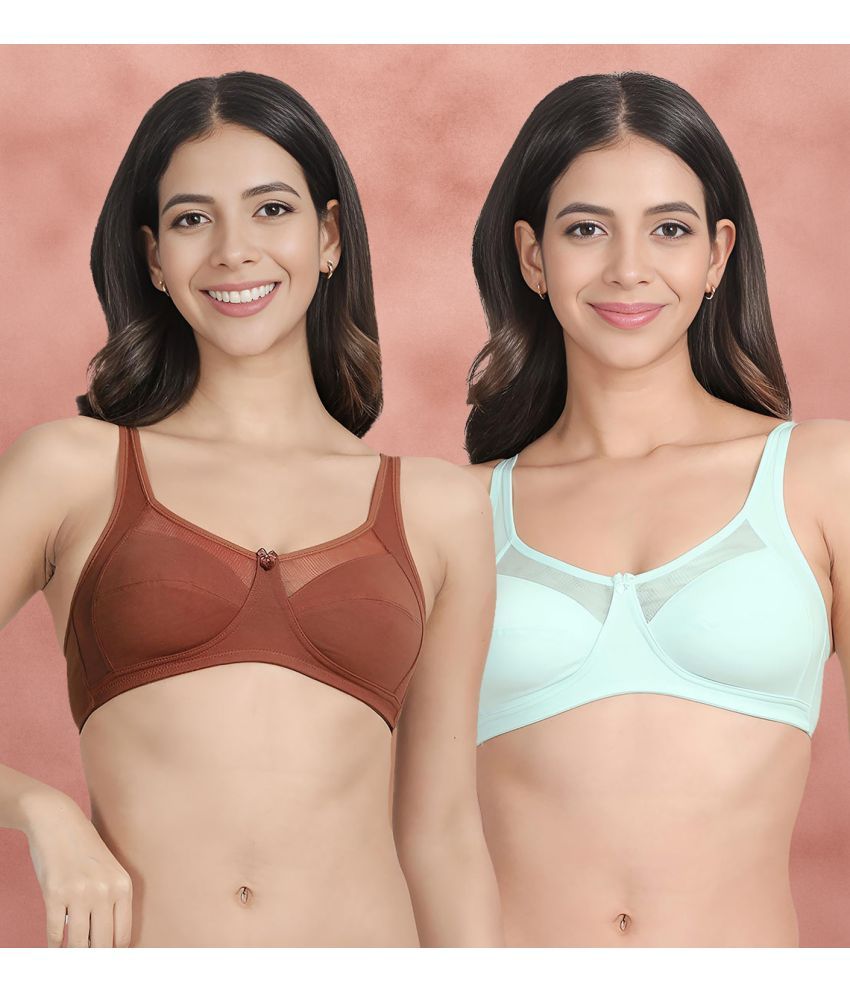     			Susie Multicolor Mesh Non Padded Women's Everyday Bra ( Pack of 2 )