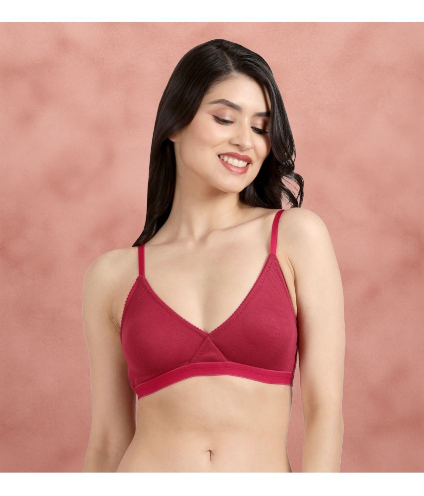     			Susie Polyester Non Padded Women's T-Shirt Bra ( Red ) PC1003-Sangria