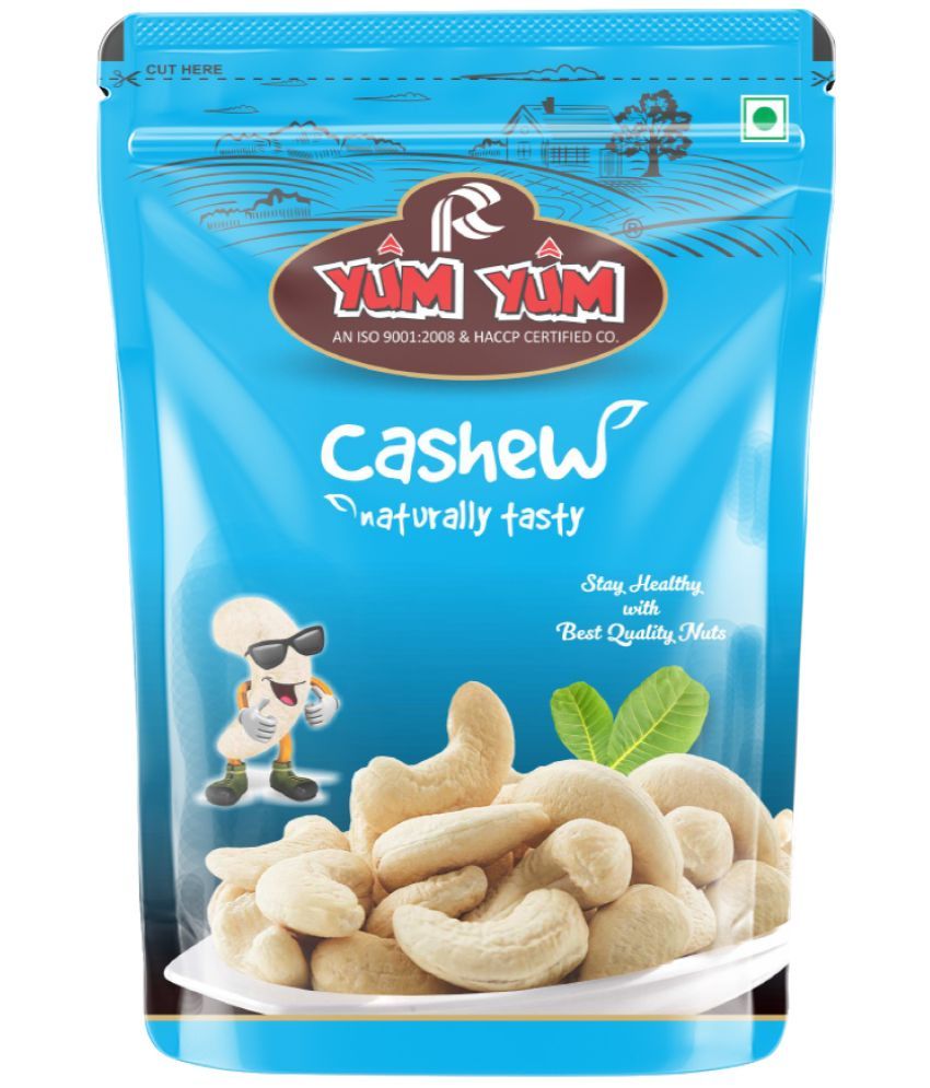     			YUM YUM 100% Natural Premium Quality Plain Raw Cashews 500g(Pack of 2-250g Each)