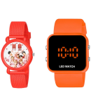 DECLASSE Pink Dial Analog-Digital Girls Watch ( Pack Of 2 )