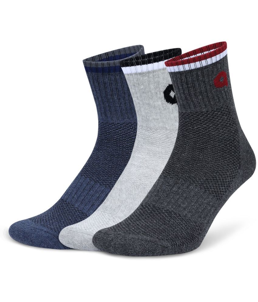     			Aivin Cotton Blend Men's Solid Multicolor Ankle Length Socks ( Pack of 3 )