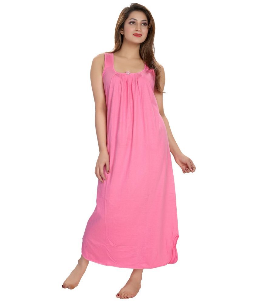     			Cinco Multicolor Cotton Blend Women's Nightwear Night Dress ( Pack of 1 )