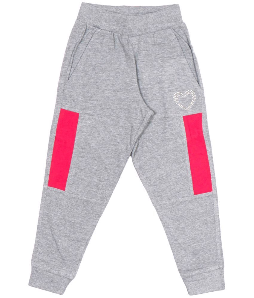     			Dyca Girls Solid Track Pant - Grey 2-3Y