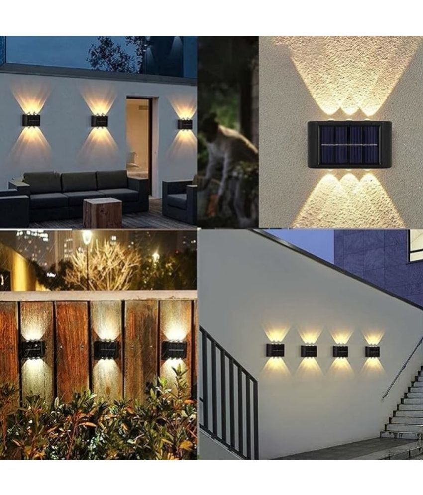     			Gatih Solar Wall Light Solar Lights All Purpose Cleaner Block Solar Light/Solar Light Outdoor/Solar Wall Lights 1 no.s Pack of 2