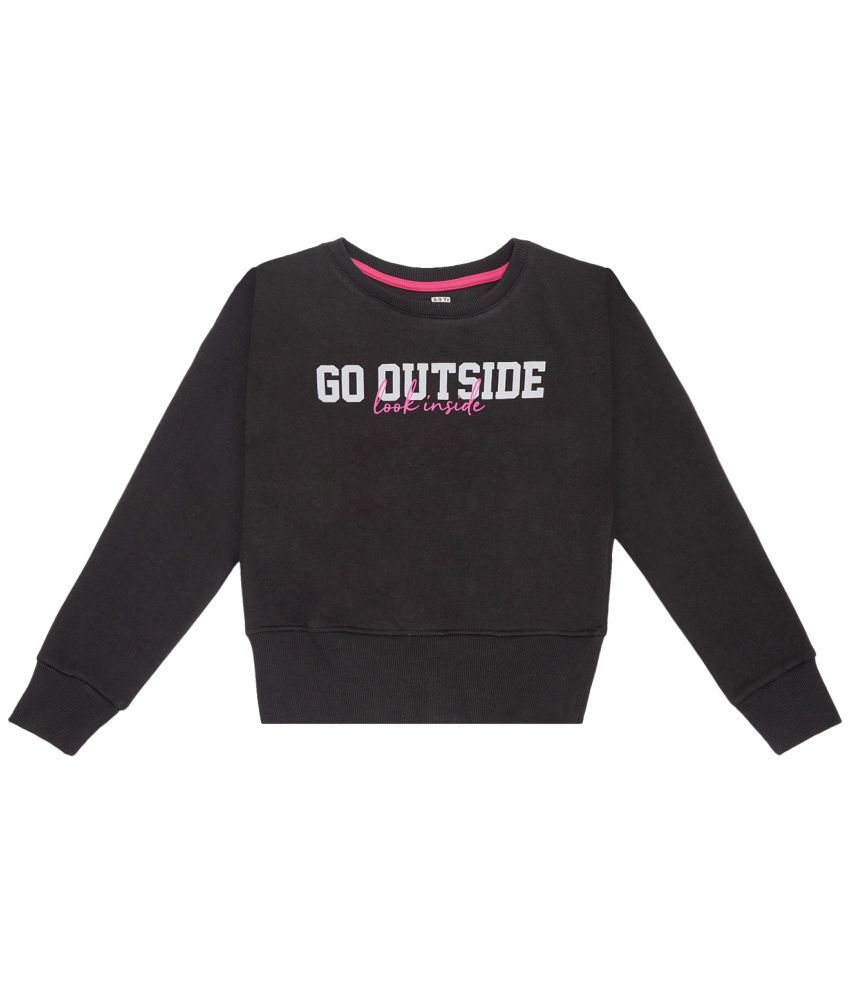     			Bodycare Girls Fleece Sweatshirt ( Black )