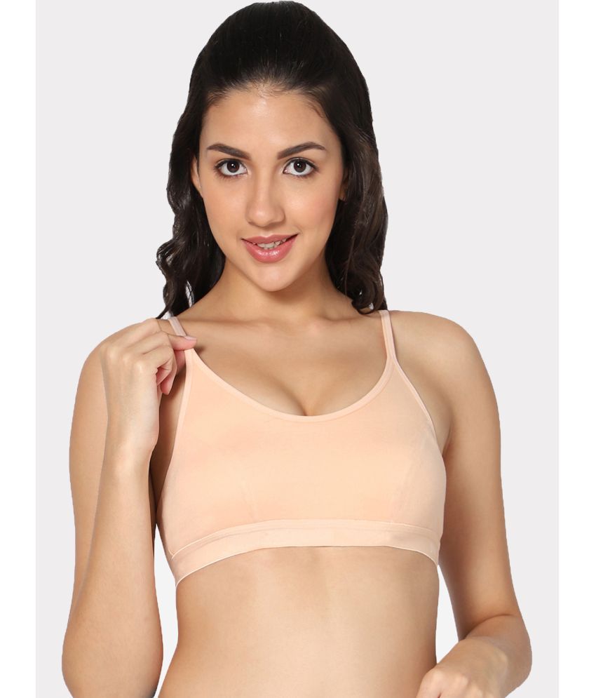     			IN CARE LINGERIE Beige Cotton Non Padded Women's Cami bra ( Pack of 1 )