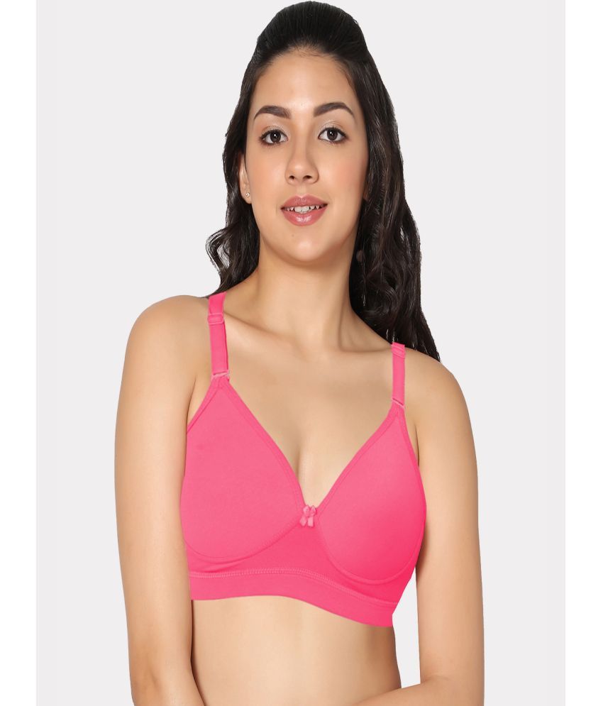     			IN CARE LINGERIE Coral Cotton Blend Lightly Padded Women's T-Shirt Bra ( Pack of 1 )