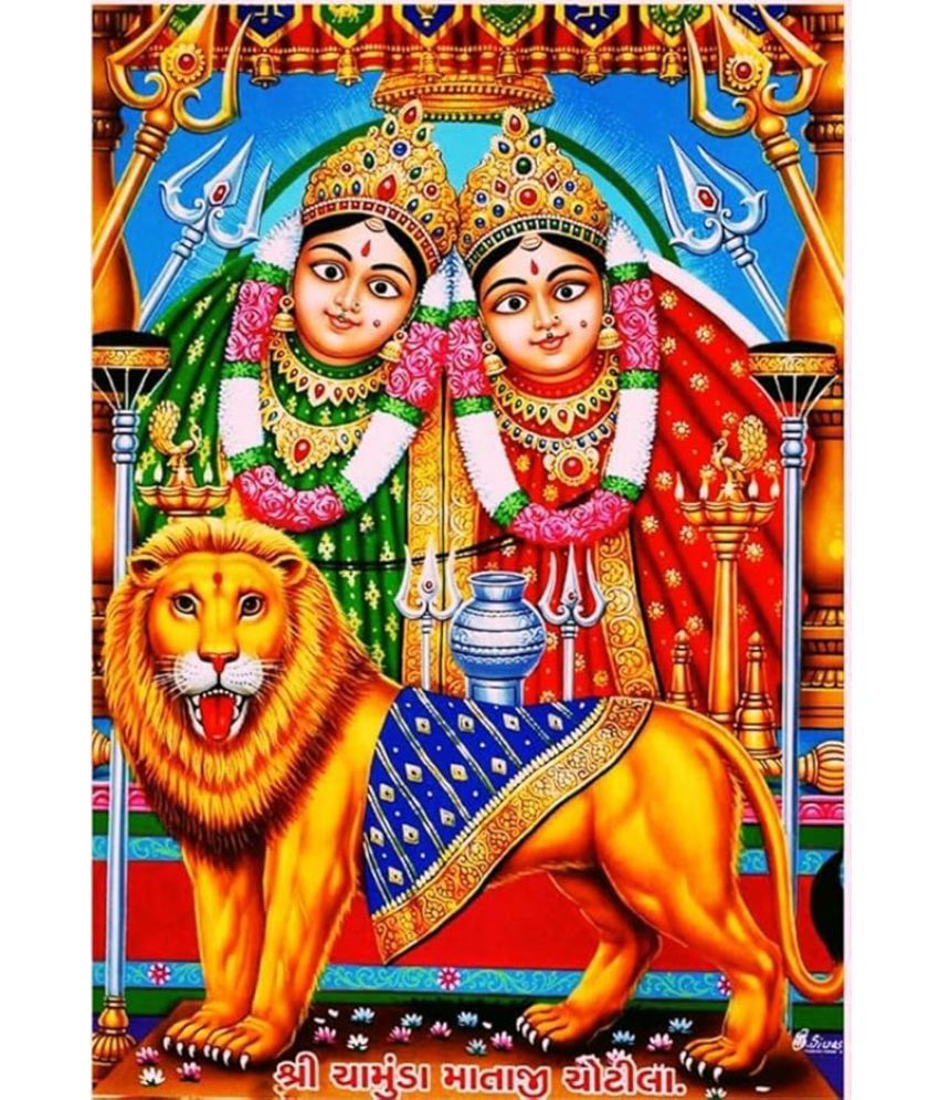     			Manas Durga Religious Wallpaper ( 60 X 90 ) cm (Pack of 1)