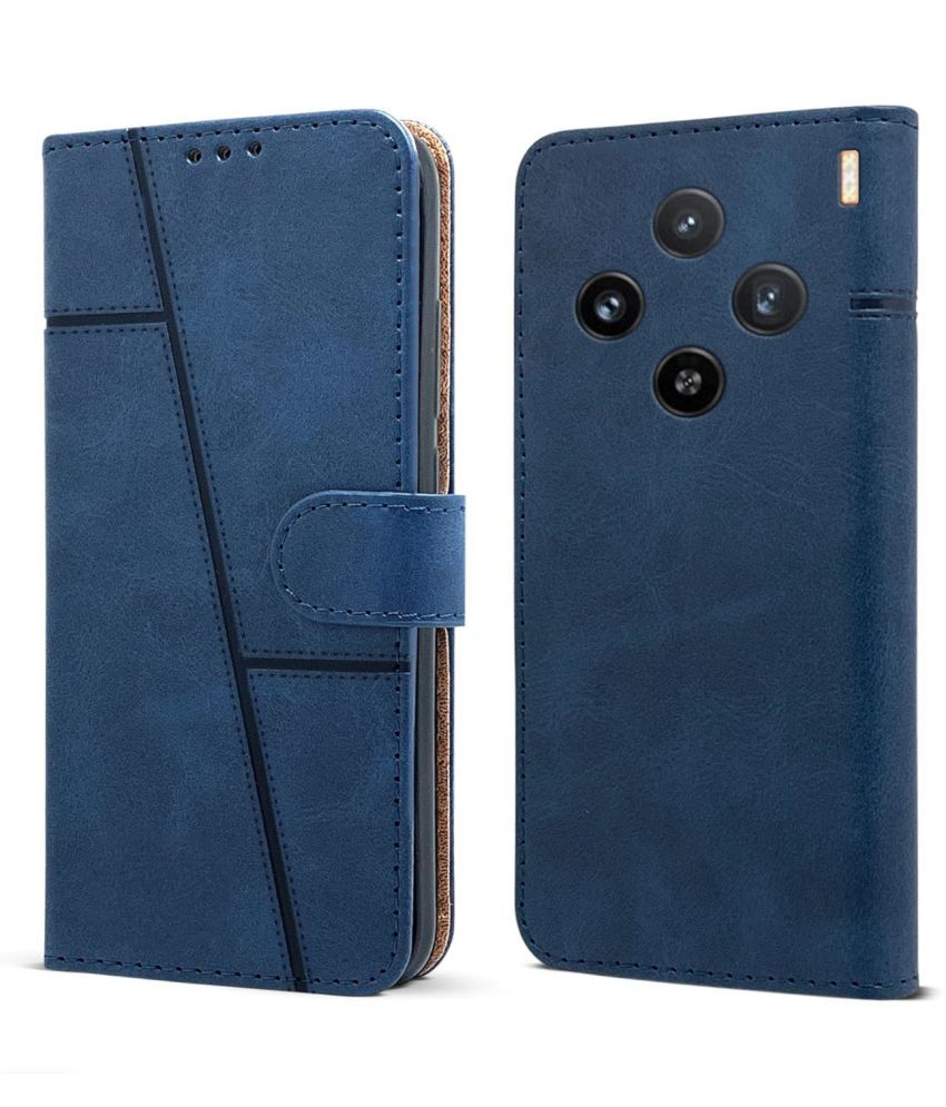     			NBOX Blue Flip Cover Artificial Leather Compatible For Vivo X100 ( Pack of 1 )