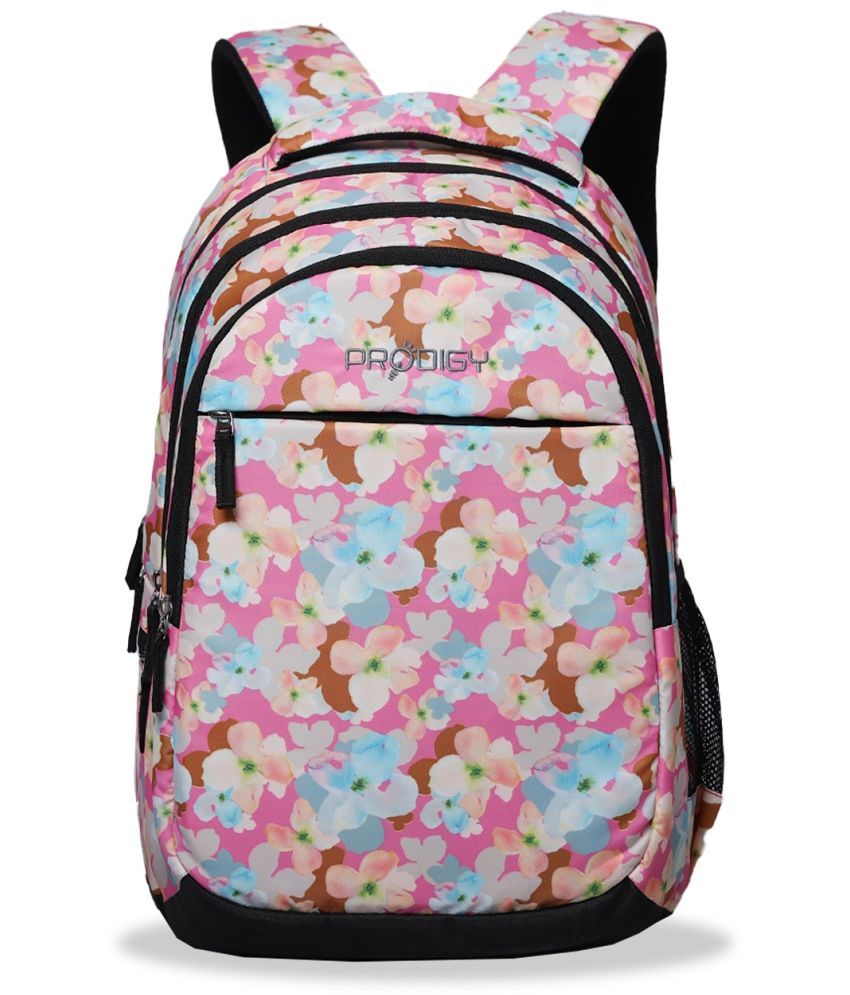     			Prodigy Pink Polyester Backpack ( 35 Ltrs )