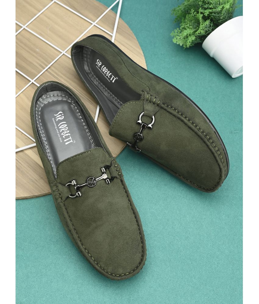     			Sir Corbett Olive Men's Slip on