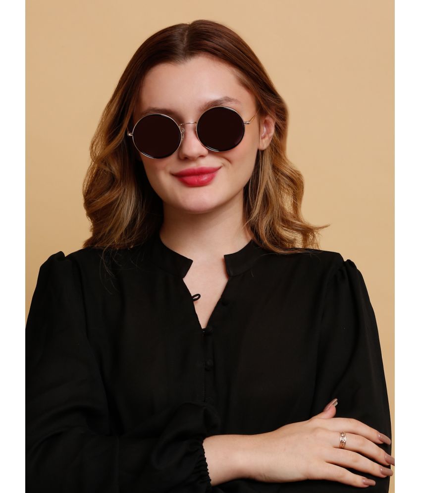     			Sunnies Black Round Sunglasses ( Pack of 1 )