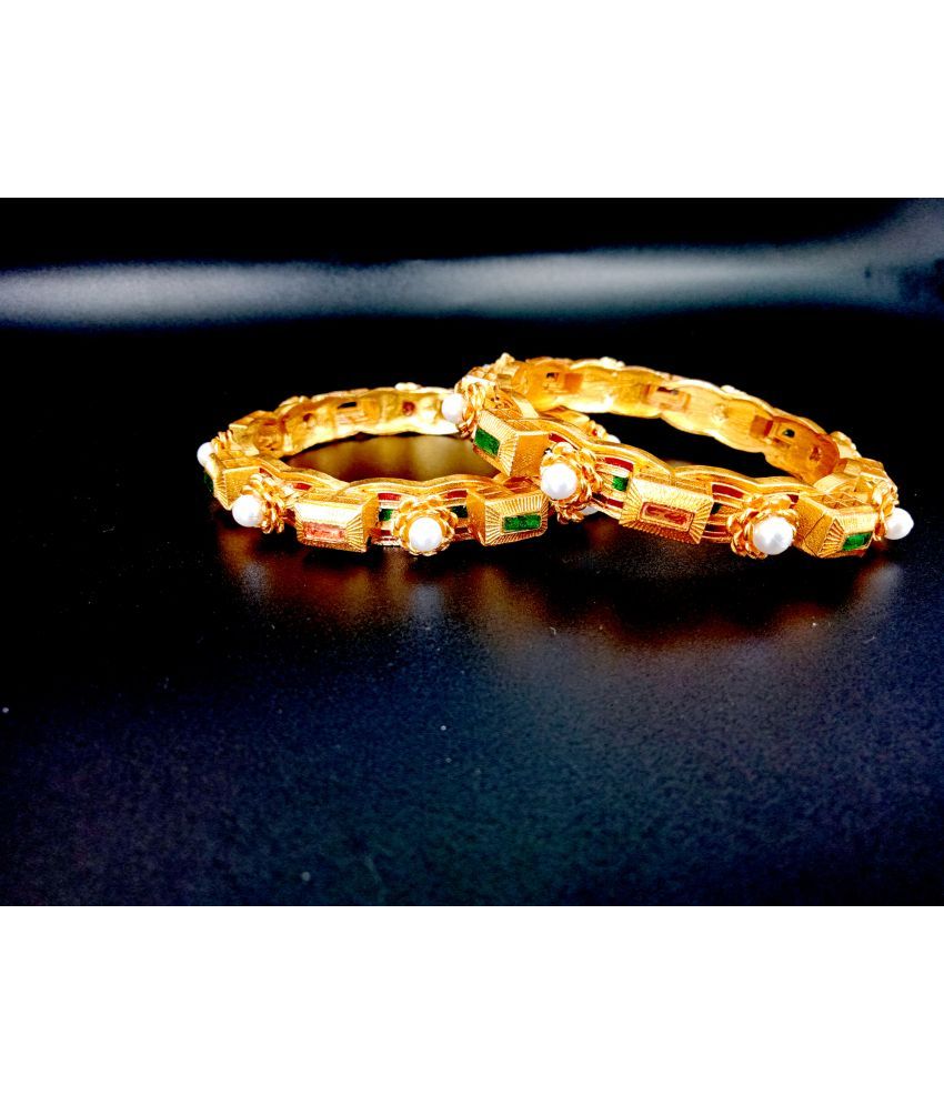     			shankhraj mall Gold Bangle ( Pack of 1 )