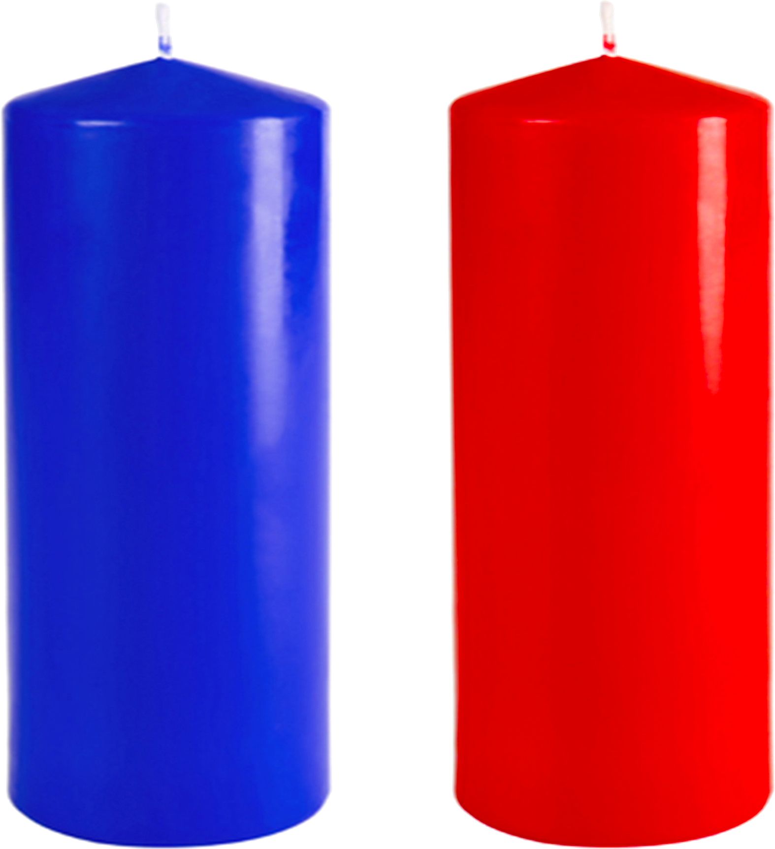     			ASIDEA Multicolour Pillar Candle 10 cm ( Pack of 2 )