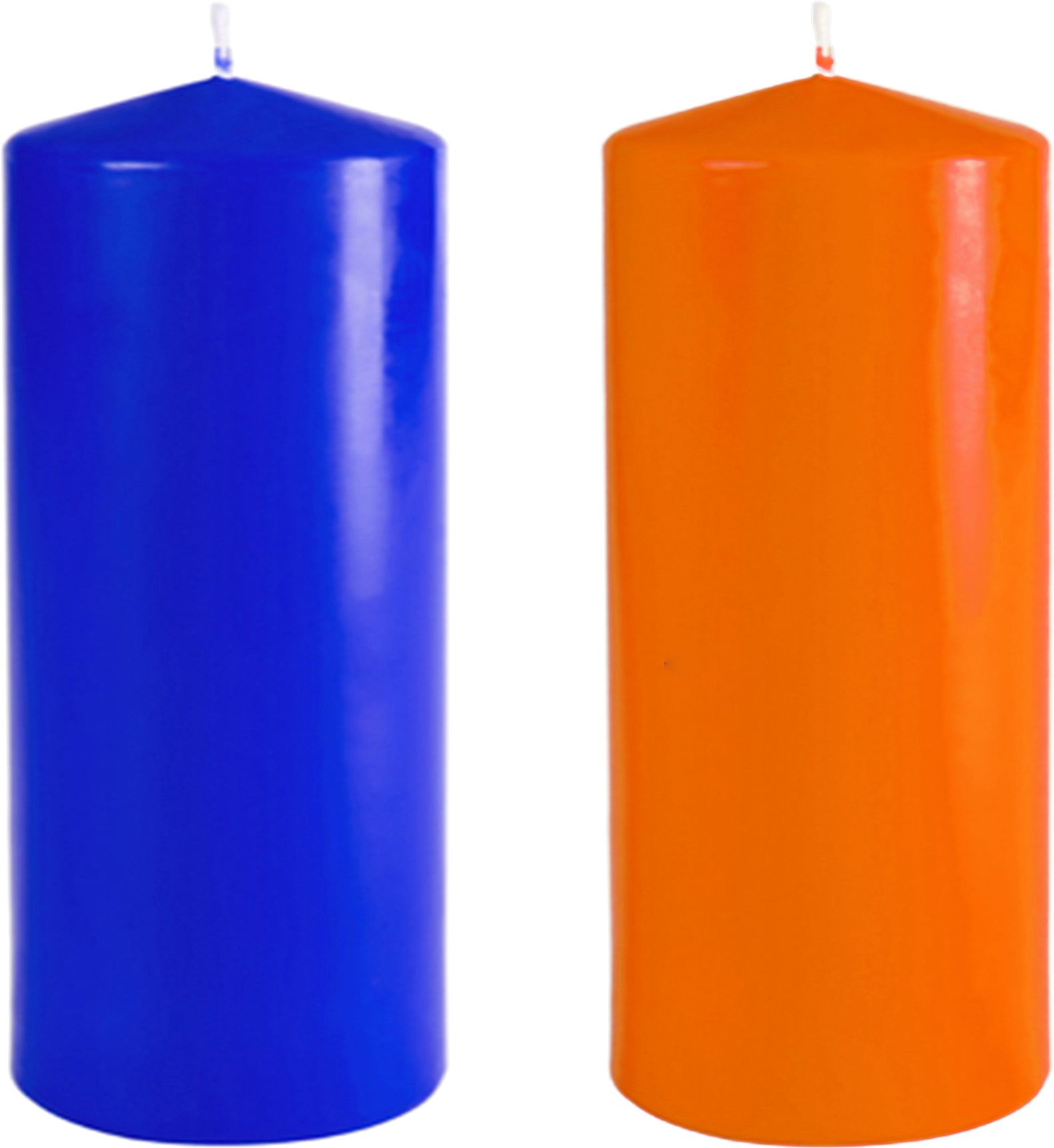     			ASIDEA Multicolour Pillar Candle 10 cm ( Pack of 2 )