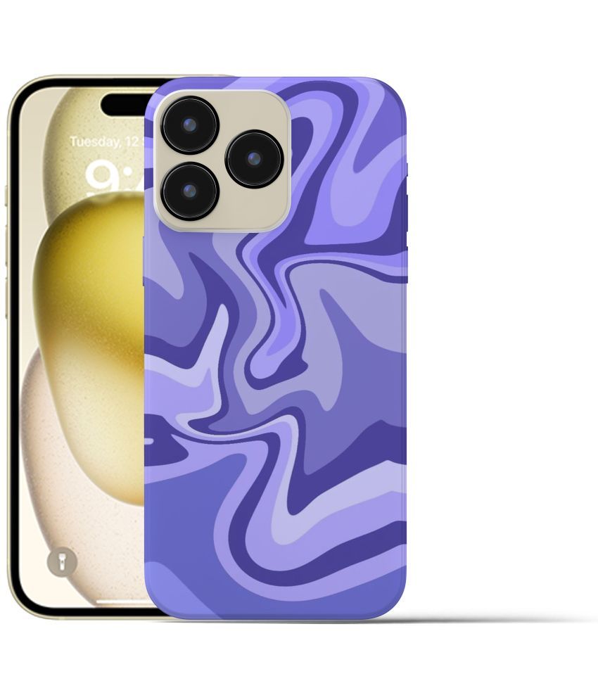     			Dimalo Purple Printed Back Cover Silicon Compatible For iPhone 14 Pro ( Pack of 1 )