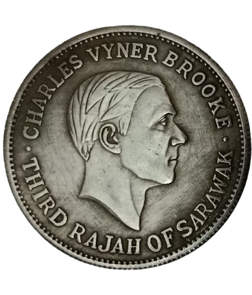     			Extremely Rare Charles Vyner Brooke, The Rajah of Sarawak 1932-33 Modern Coin - Hard to Find