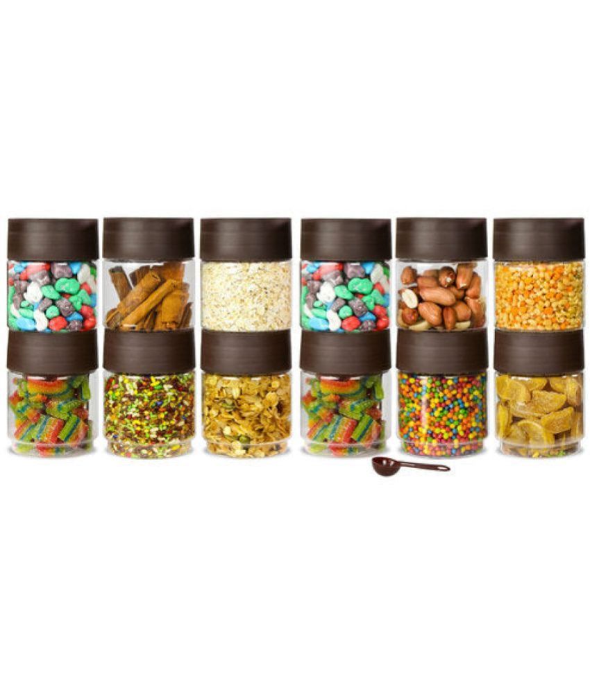     			PearlPet Plastic Brown Multi-Purpose Container ( Set of 12 )