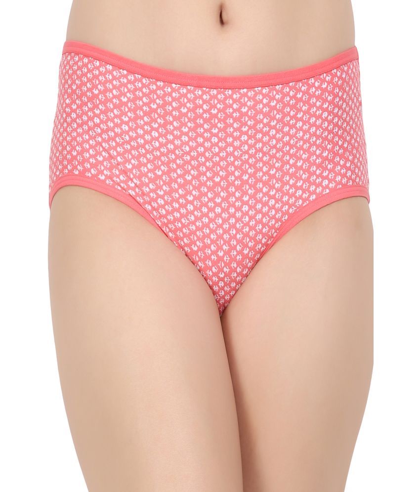     			Prettyla Orange Polyester Printed Women's Briefs ( Pack of 1 )