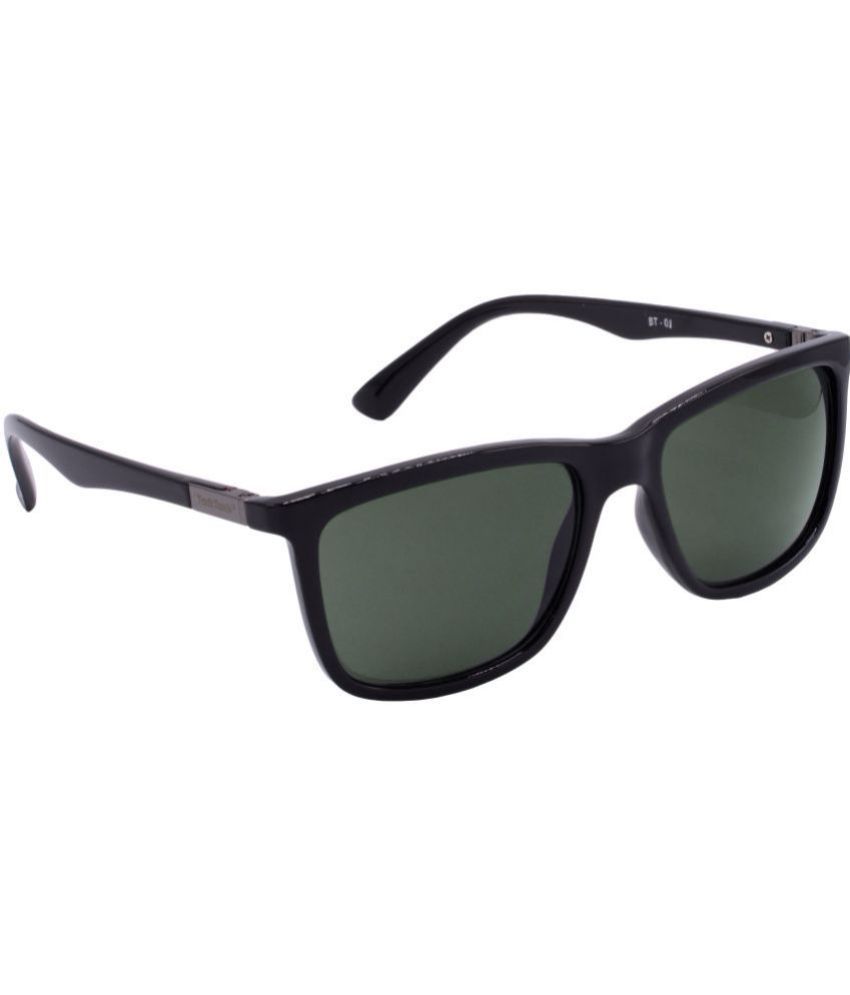     			RED LEAF Black Rectangular Sunglasses ( Pack of 1 )