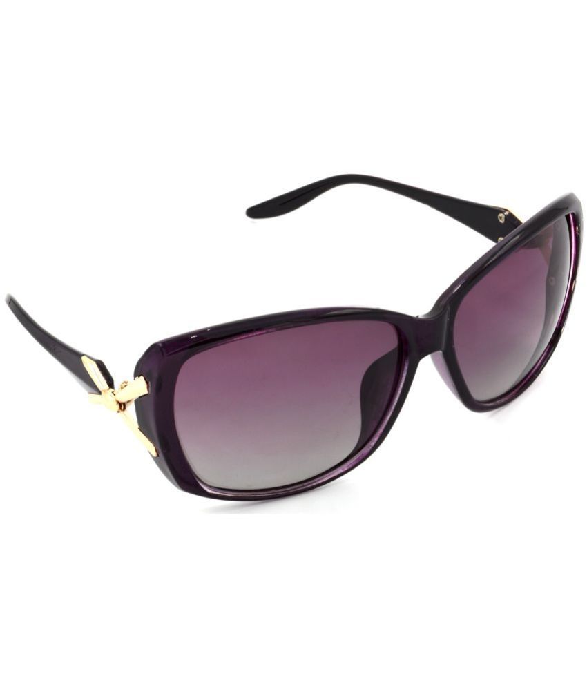     			RED LEAF Purple Rectangular Sunglasses ( Pack of 1 )