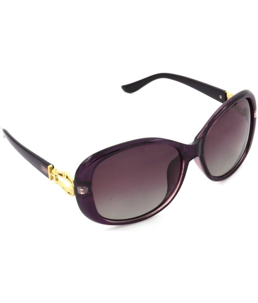     			RED LEAF Purple Rectangular Sunglasses ( Pack of 1 )