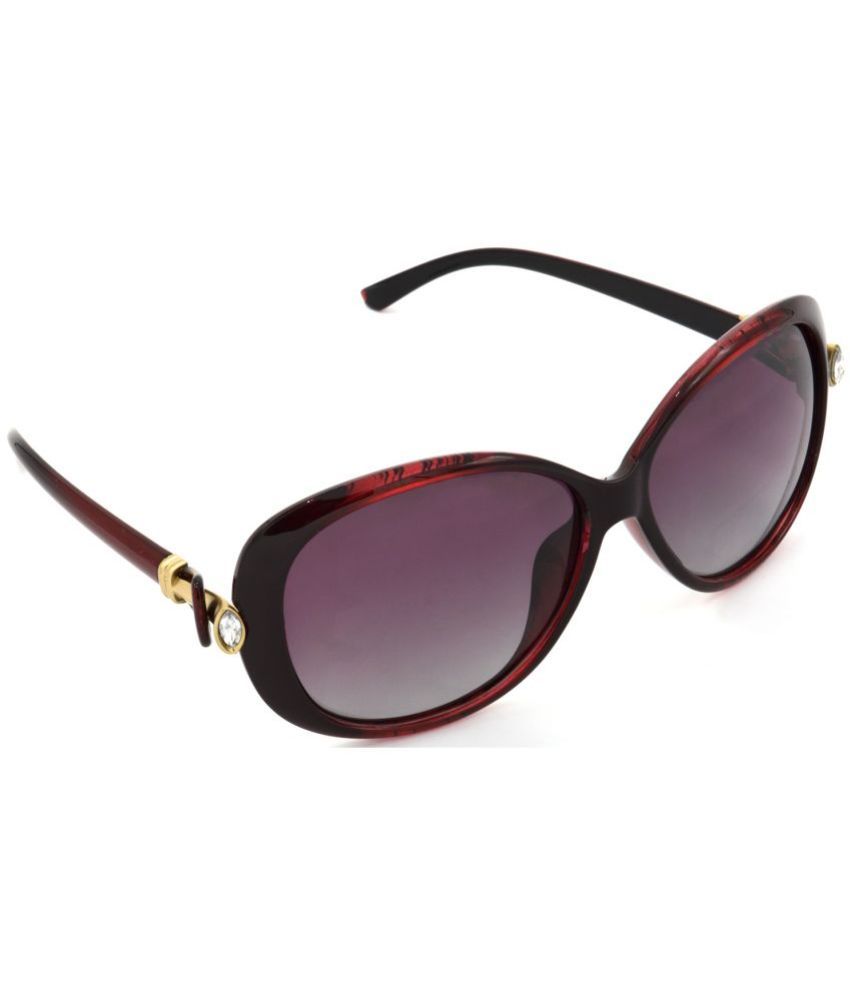     			RED LEAF Red Rectangular Sunglasses ( Pack of 1 )