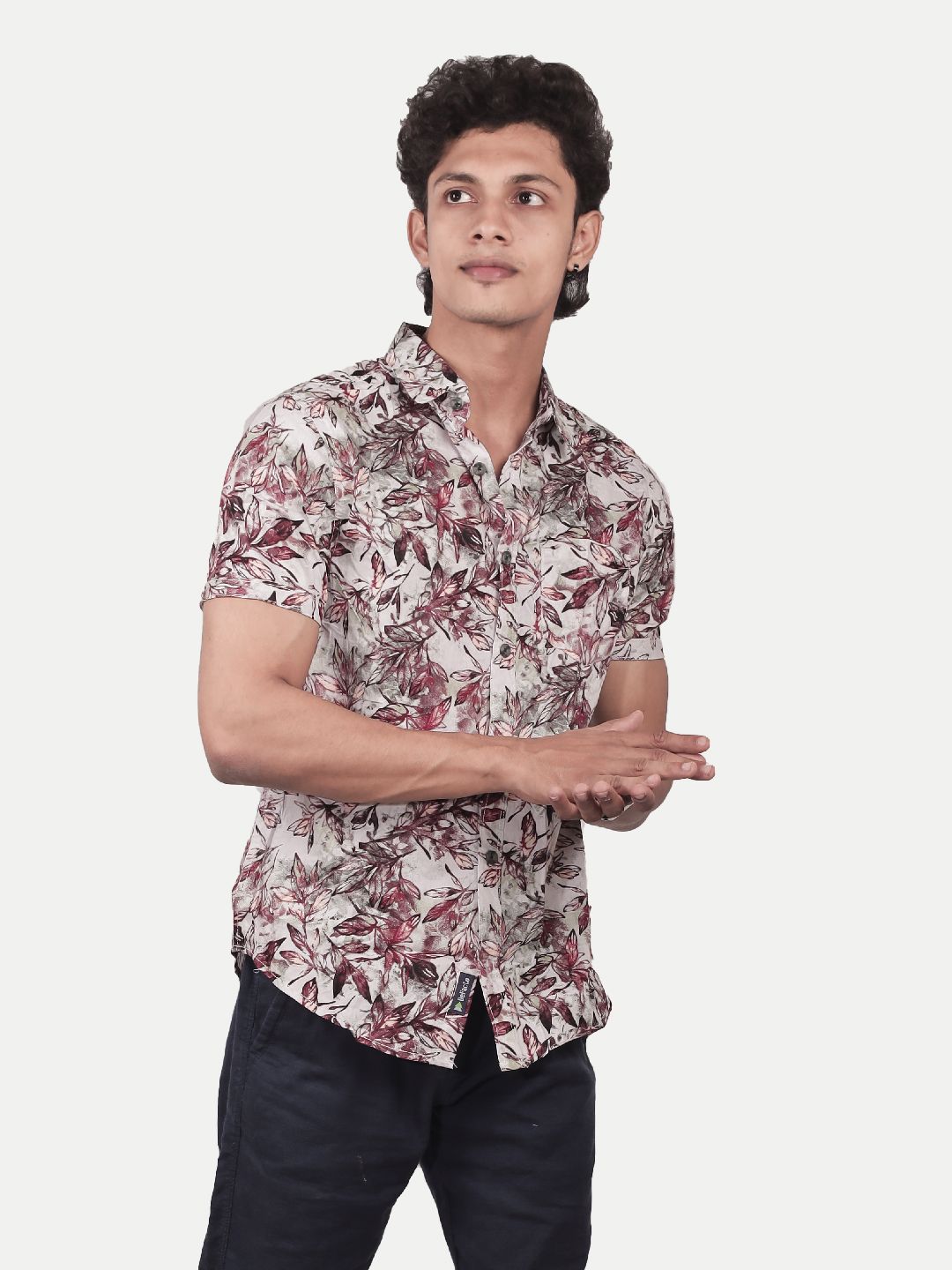     			Radprix 100% Cotton Regular Fit Printed Half Sleeves Men's Casual Shirt - Multicolor ( Pack of 1 )