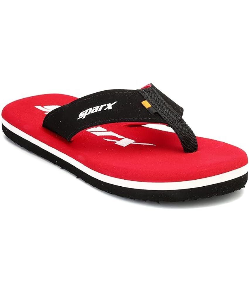     			Sparx Red Men's Thong Flip Flop