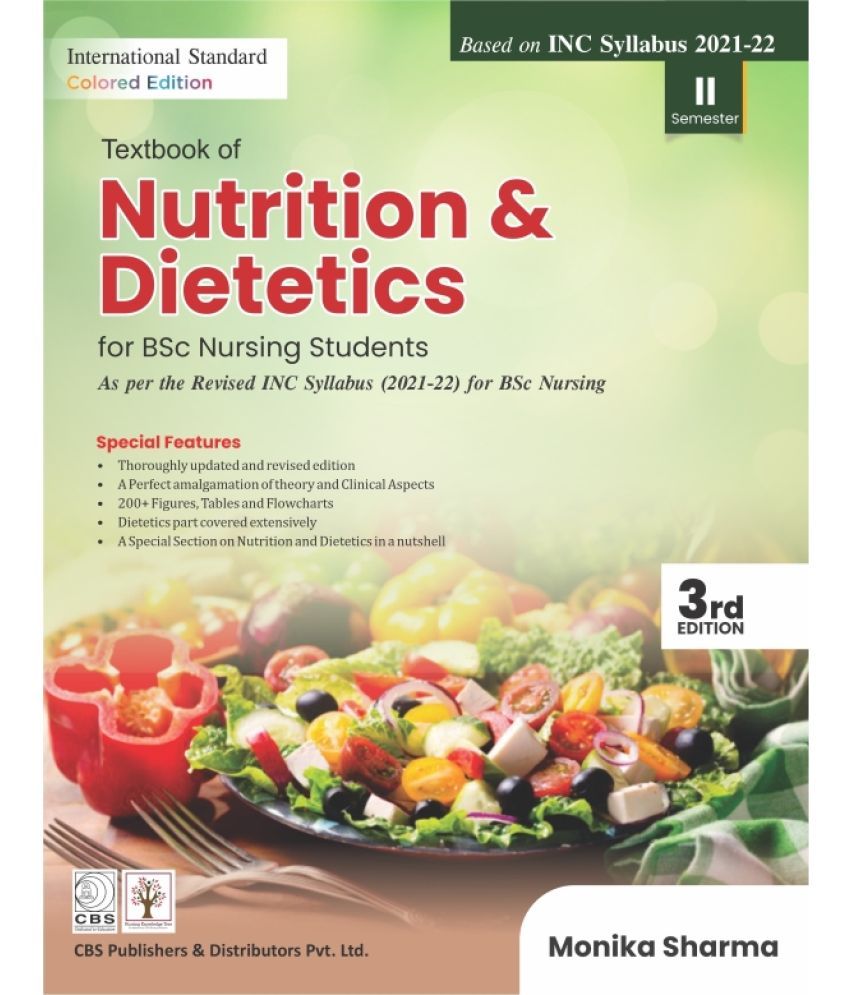     			Textbook of Nutrition and Dietetics for BSc Nursing 3rd Edition