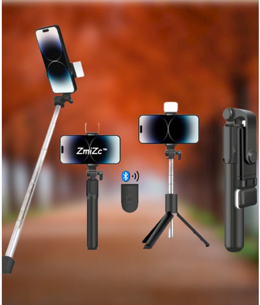     			ZmiZc Bluetooth Selfie Stick ( Black )