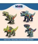 NHR DIY Dinosaur Assembly Early Educational Blocks Toys With Assemble Screw Driver  (Multicolor , Pack of: 4)