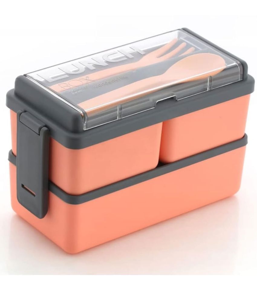     			Anshri Plastic Lunch Box 3 - Container ( Pack of 1 )